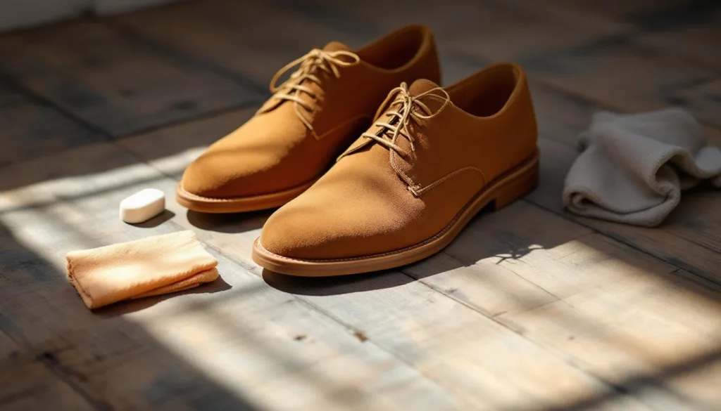 descubra um truque incrível para limpar sapatos de camurça sem usar água nem escova, deixando-os impecáveis e renovados com facilidade.