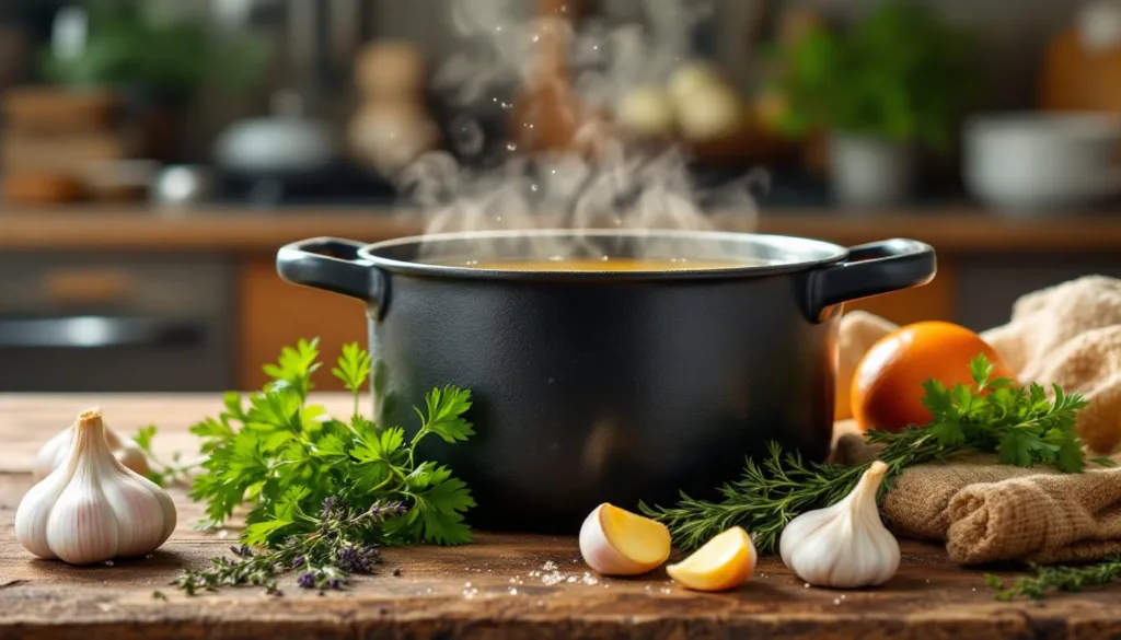 descubra um truque simples para fazer o caldo de galinha perfeito, sem usar cebola nem alho. aprenda a preparar uma base saborosa e prática para suas receitas.