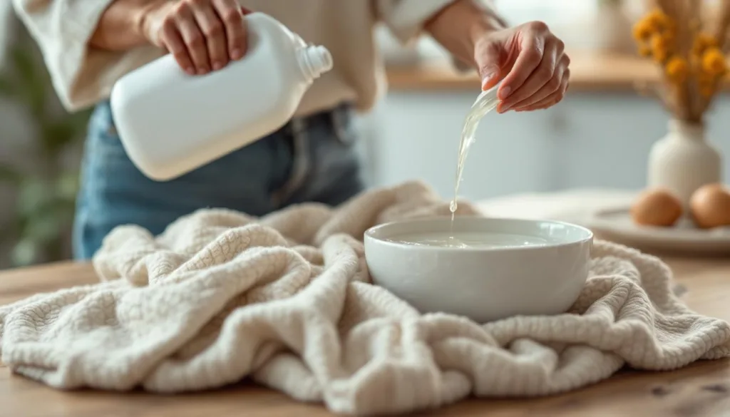 descubra um truque rápido de 5 minutos com amaciador que devolve a maciez às suas camisolas de lã favoritas, mantendo-as suaves e confortáveis.