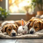 descubra como o coelho milo acalma cães em um abrigo e veja o vídeo surpreendente de 15 segundos que conquistou a internet.