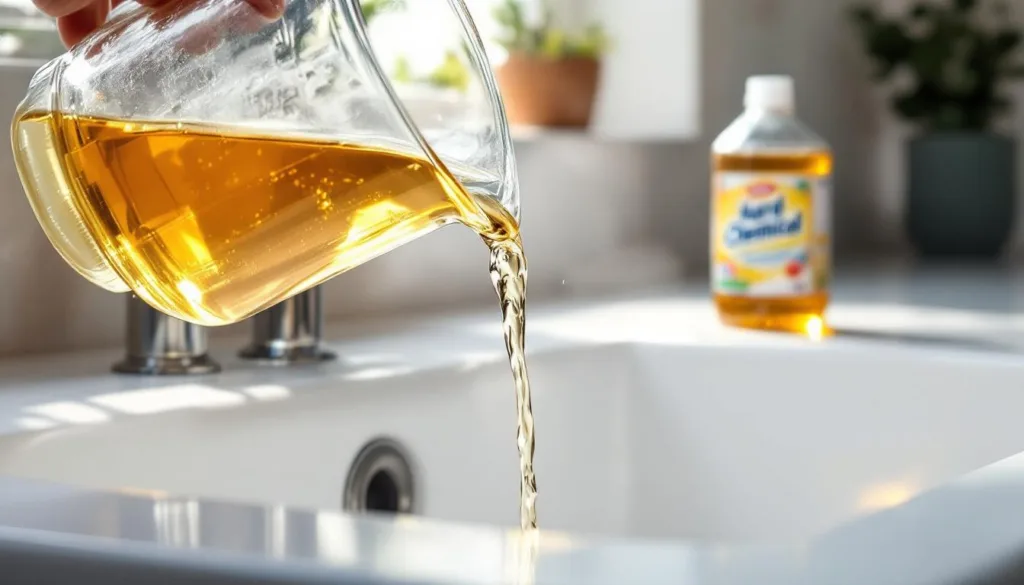 descubra por que o vinagre quente é uma solução eficaz e natural que funciona melhor do que produtos químicos para desentupir canos, protegendo o meio ambiente e sua tubulação.