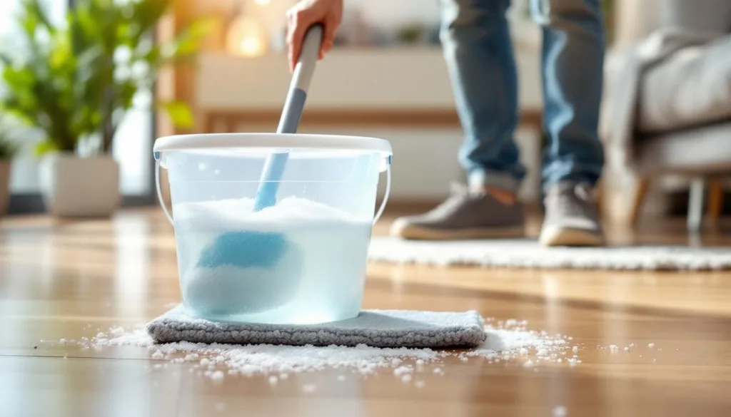 um especialista explica a importância de adicionar sal à água ao limpar o chão para obter melhores resultados e manter a limpeza mais eficaz.