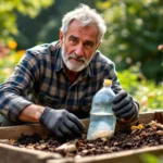 descubra como um jardineiro utiliza uma garrafa para eliminar eficazmente os mosquitos do compostor, mantendo seu jardim livre de pragas.