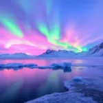 descubra como uma câmara de visão noturna capta halos luminosos misteriosos em lagos gelados do ártico, revelando paisagens incríveis e fenômenos naturais únicos.